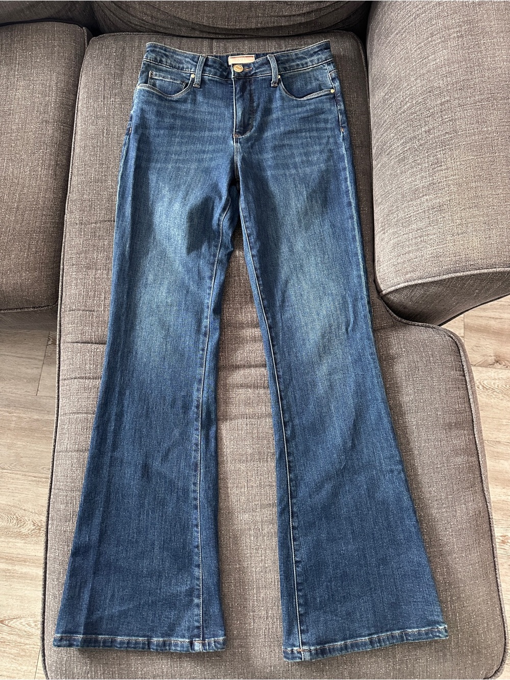 KUT from the Kloth Ana Fab Ab High Rise Flare Jeans Dark Wash Size 6